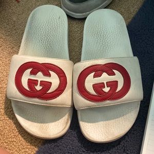 Gucci Kids interlocking G logo slides